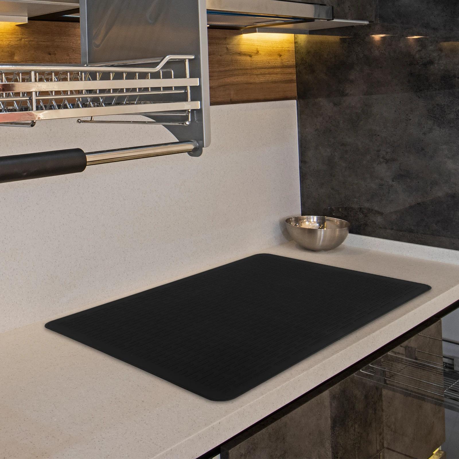 

Silicone Stove Protector Pad 71x50x03cm Shallow Gray Multi Purpose Induction Cooker Mat Heat Insulation Non Slip Kitchen