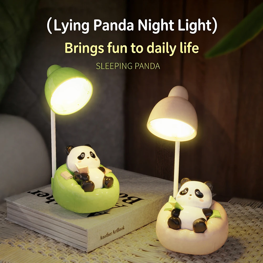 LED Table Light,Foldable Eye-Caring Desk Lamp,Multi-Function Panda Sofa Design Night Light,USB Powered Reading Light