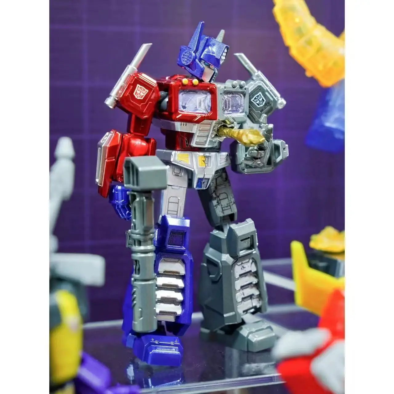 Blokees Transformers One Galaxy Version 8 مجموعة صناديق أعمى نماذج متحركة قابلة للجمع لعبة Unicron Optimus Prime Metroplex Hot Rod #3