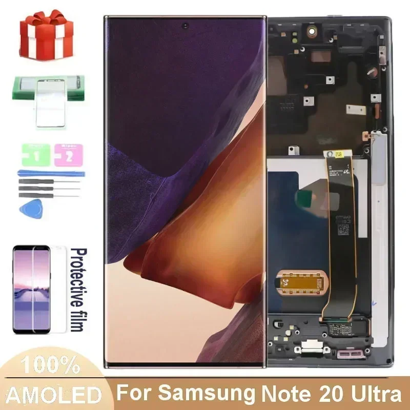 

6.9" AMOLED Note 20 Ultra LCD For Samsung Galaxy Note20 Ultra N985 Display N985F N985F/DS N986B N986U Touch Screen Digitizer