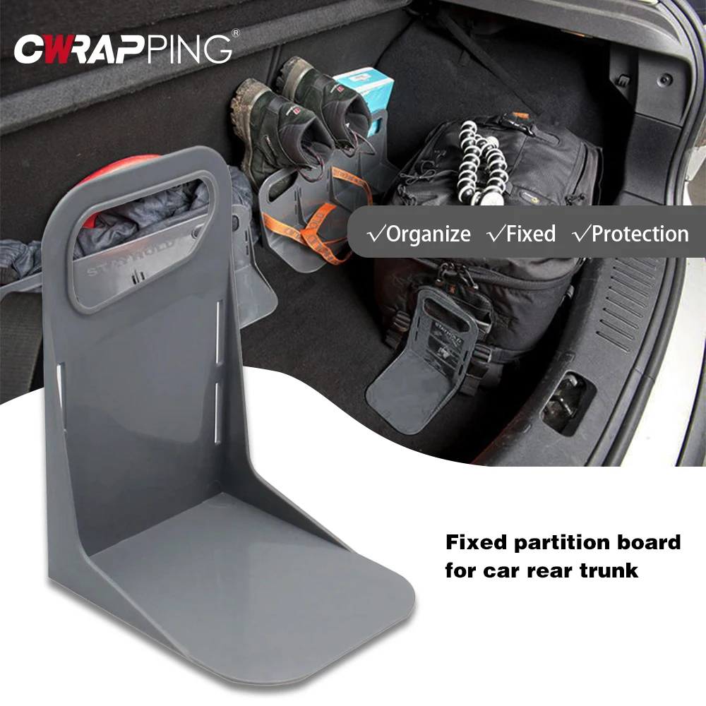 Car Back Trunk Fixed Rack Holder Multifunctional Fixed Partition Car Plastic Baffle Solid Baffle Back Trunk Fixed Rack Holder