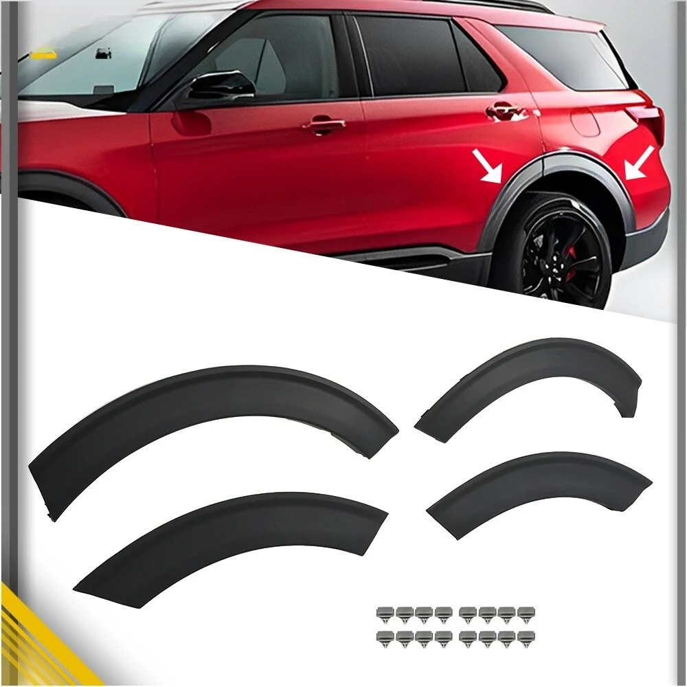 Fit For Ford Explorer 2020-2022 Driver&Passenger Side Rear Fender Flares Plastic