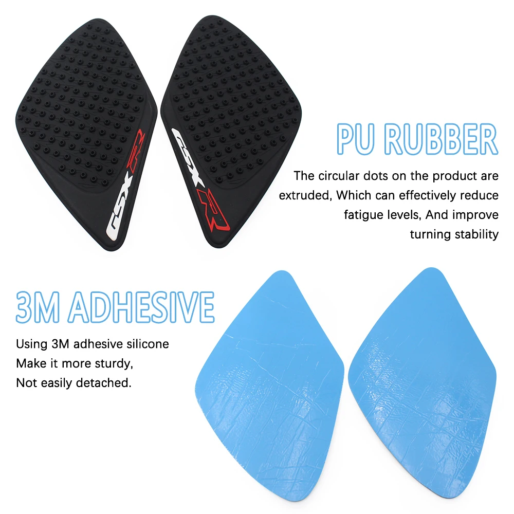 Sticker For SUZUKI GSX-R GSXR 1000 2001-2008 K1 K2 K3 K4 K5 K6 K7 K8 GSXR1000 06 07 Motorcycle Side Anti Slip Protector Tank Pad