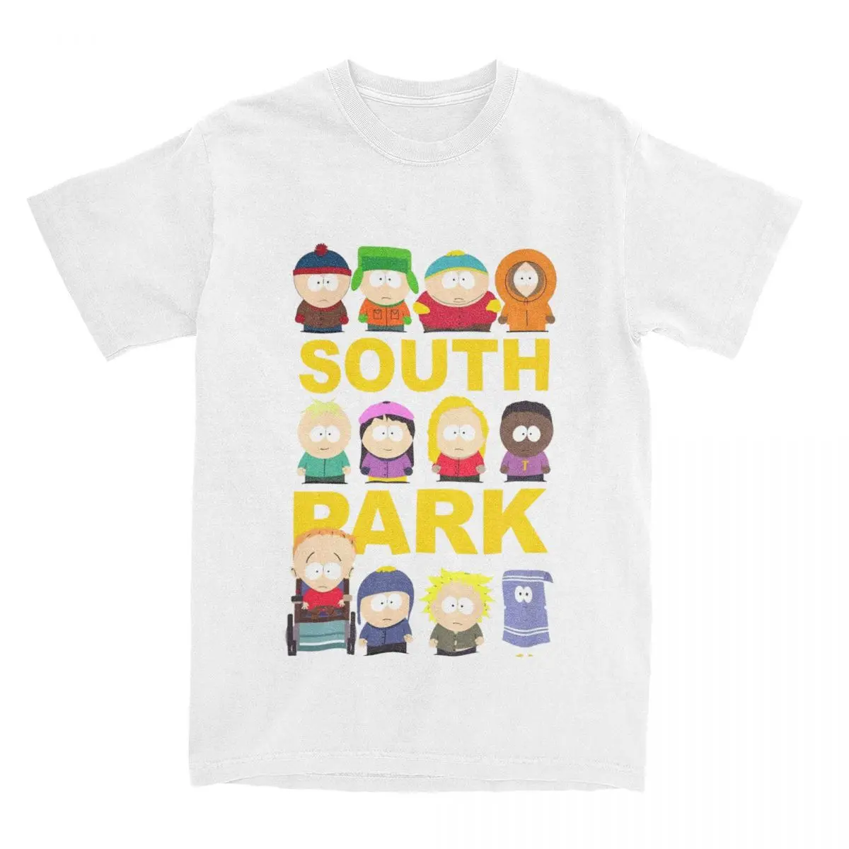 Tekstkleur Southpark Trey Parker Cadeau Voor Fans Voor Mannen Dames T-Shirts Merch Vintage Tees Korte Mouw Ronde Kraag T-Shirt