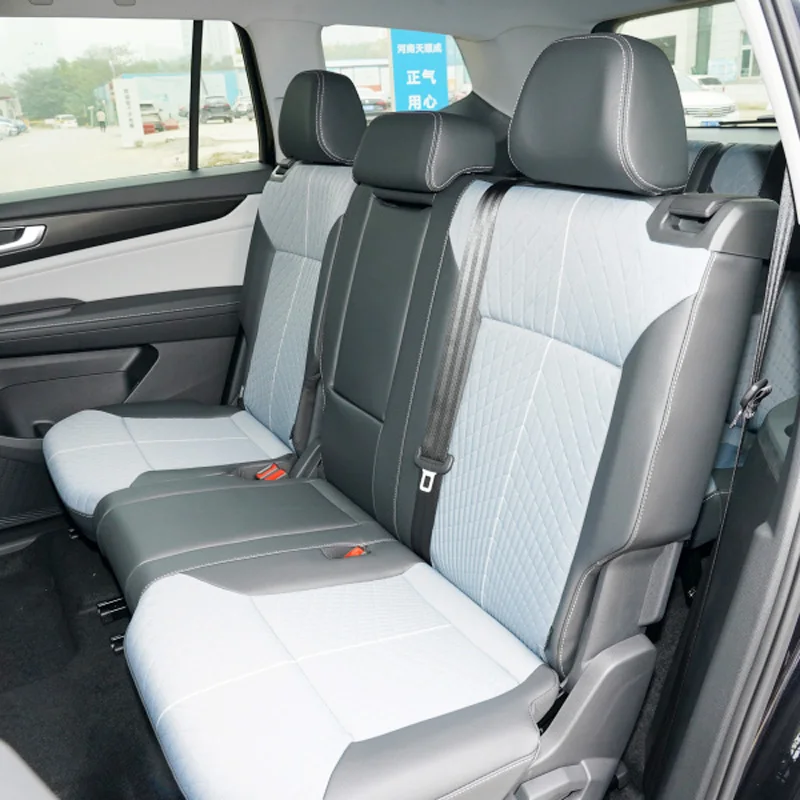 For VW Teramont Accessories 2020 2022 2021 2019 2018 2017 Automobiles Seat Covers Cowhide & PVC Leather Seats Cushions 19PCS/Set