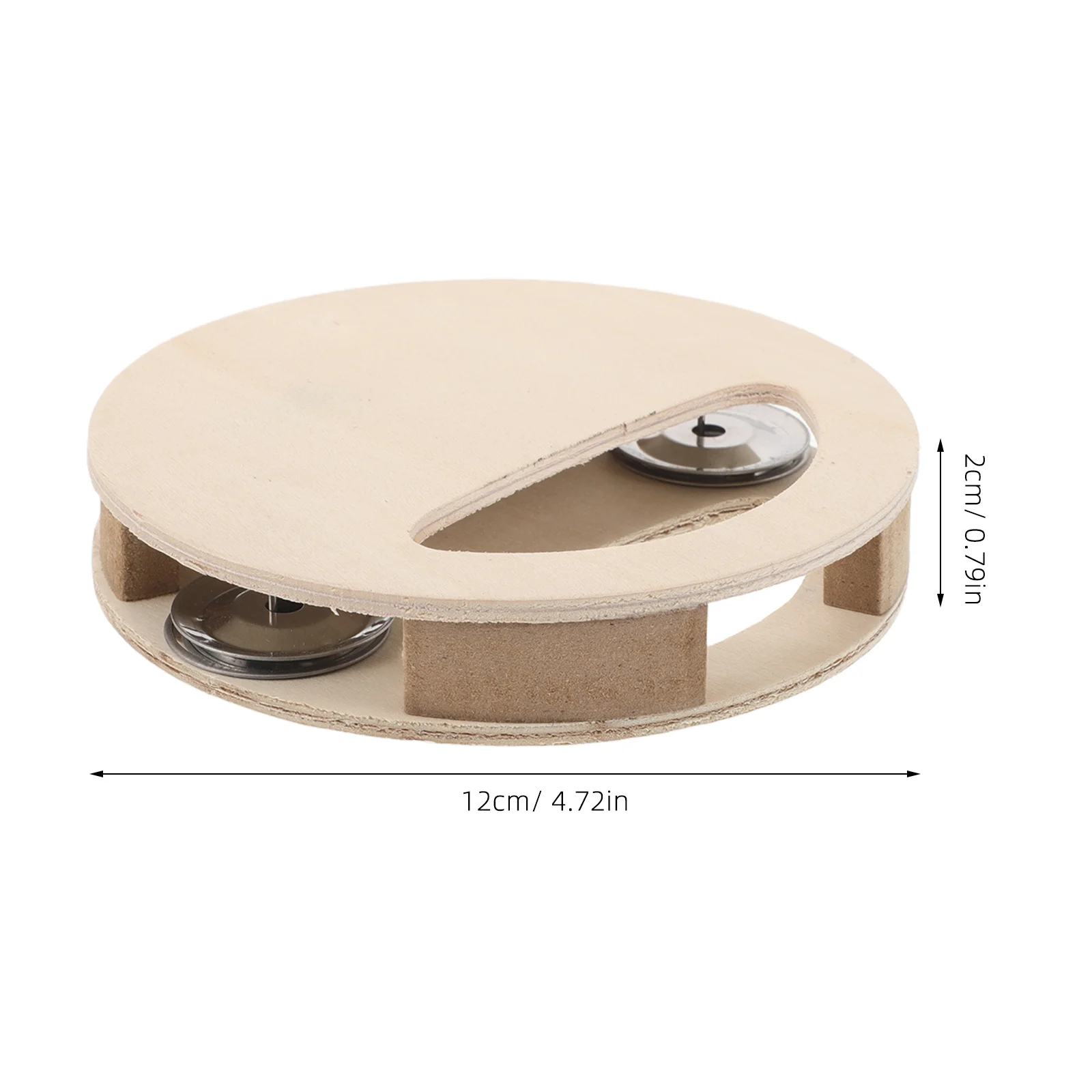 Kit de Tambor de Madeira DIY Não Pintado com 4 Peças para Crianças, Atividade Criativa de Artesanato, Desenvolvimento Sensorial Infantil, Instrumento Musical Manual