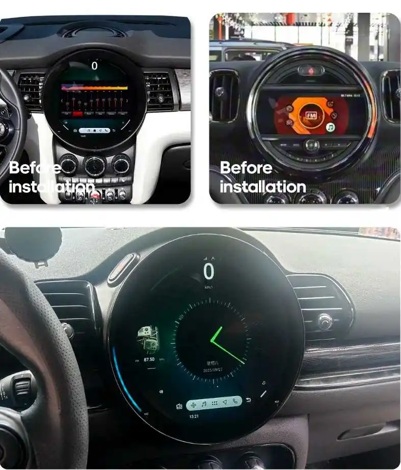 Android For BMW Mini Cooper F54 F56 F60 2014-2023 OLD TO NEW Auto Carplay Car GPS Navigation Stereo Multimedia Player 360 DSP