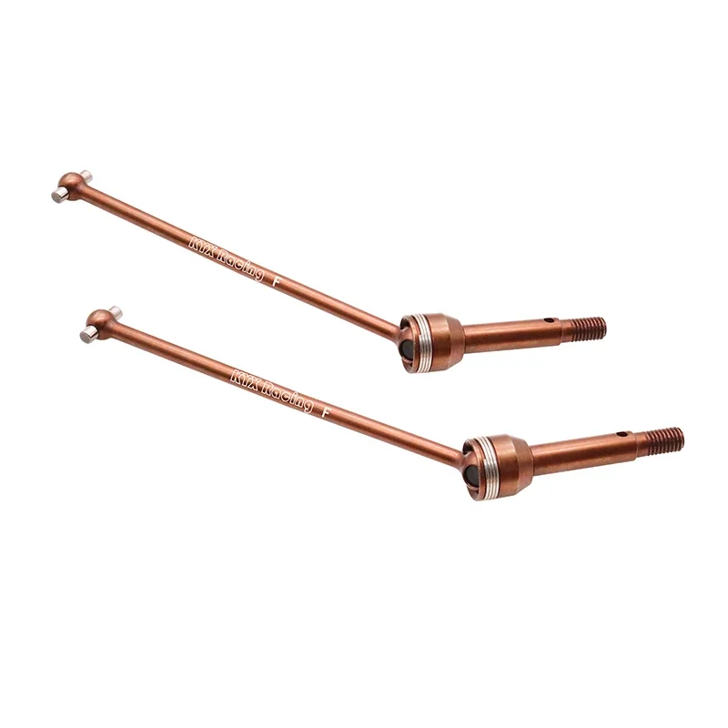 Kyx racing cnc aço duro dianteiro cvd eixo de transmissão conjunto atualizações peças acessórios para carro rc losi 1/10 ford f100 baja rey 2.0