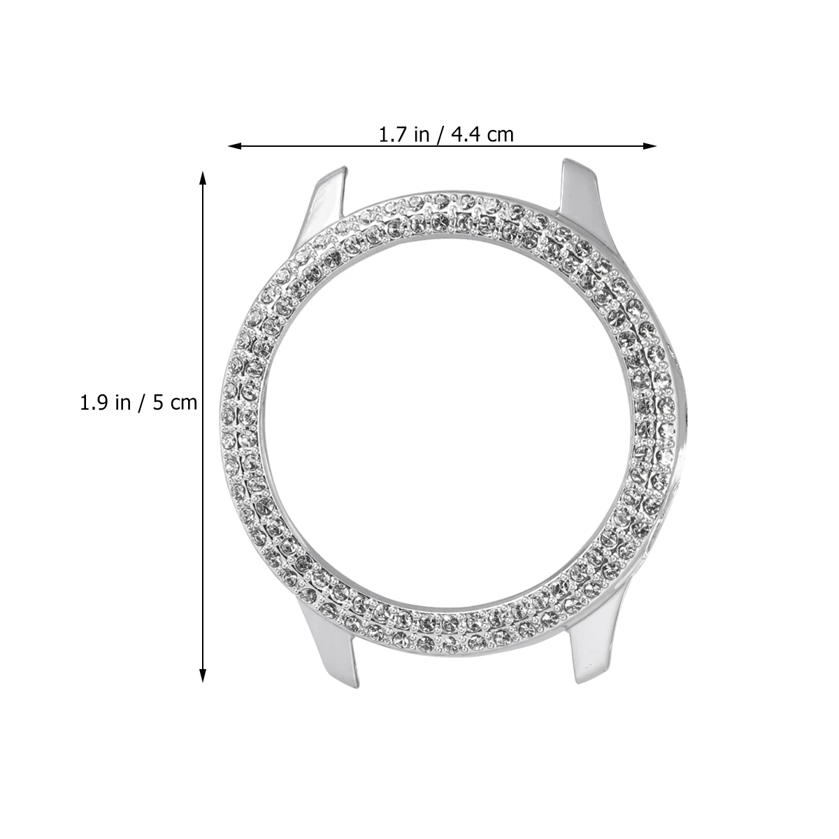 

Creative Watch Shell Stylish Watch Protective Case Useful Watch Frame Watch Accessories Compatible for Active 2 (44mm, Silver)