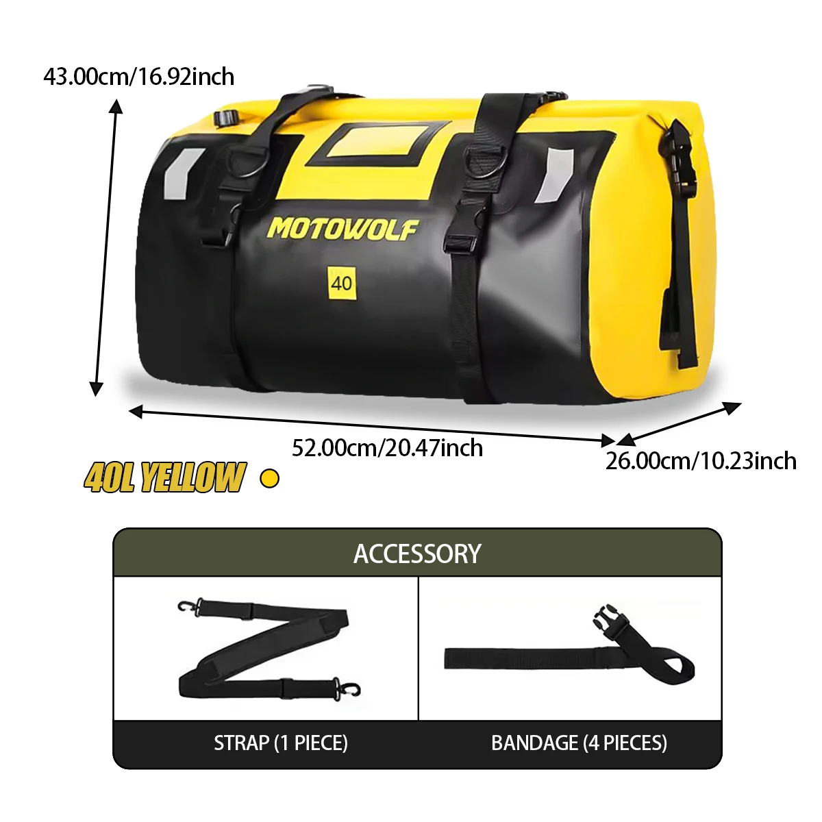 SOYAVISION Universal Motorrad Wasserdichte Schwanz Taschen Rücksitz Taschen Radfahren Camping Reisetasche Motorrad Roller Sport Gepäck Pack 66L 40L 8