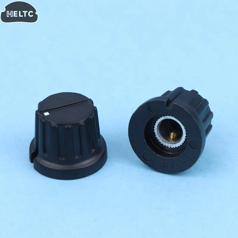 5pcs Knob Cap AC220-240VPN-8F  Striped Plastic Knob Cap With Copper Core Electronic Instrument Switch Caps Inner Hole 6.35mm