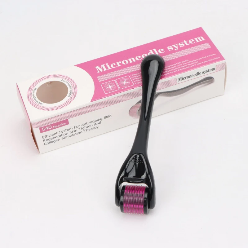 Derma Roller 540 Stainless Needle,For Body Face And Skin Rejuvenation,Stimulate Beard & Hair Growth Scalp Roller For Facial Skin