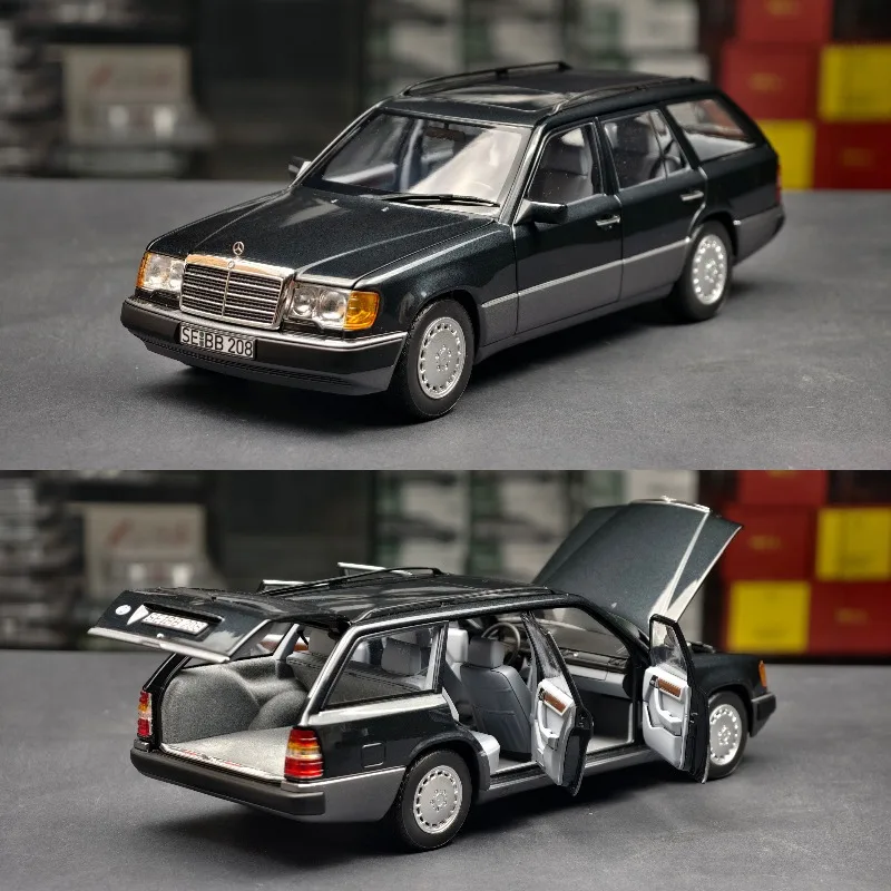 

Diecast NOREV 1:18 Scale BENZ S124 300 D T Modell 1990 Touring Car Blue-black Alloy Car Model
