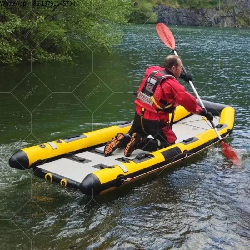 Factory Price Rescue Inflatable Pontoon Boat Dive Heavy Duty Large Inflatable PVC Rescue Boat For Sale