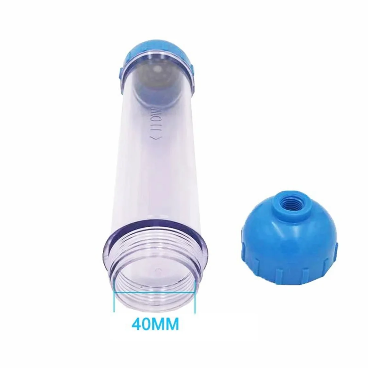 Replacement Water Filter Refillable T33 Housing DIY Fill Water Filter with Ion Exchange Resin Transparent Reverse Osmosi