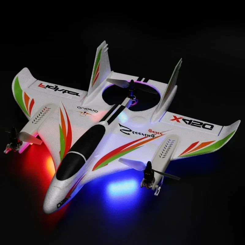 Controle Remoto Asa Fixa Aeronaves, Brushless Decolagem Vertical e Pouso, Multi-função Stunt Aircraft, 6 Way, X450