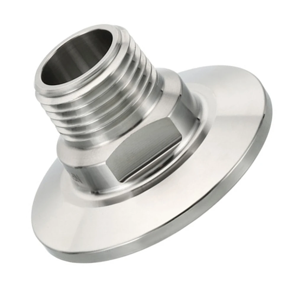 1pc 1.5in TC Tri Clamps Adaptor Stainless Steel Tri-Clover Fittings NPT 1/2