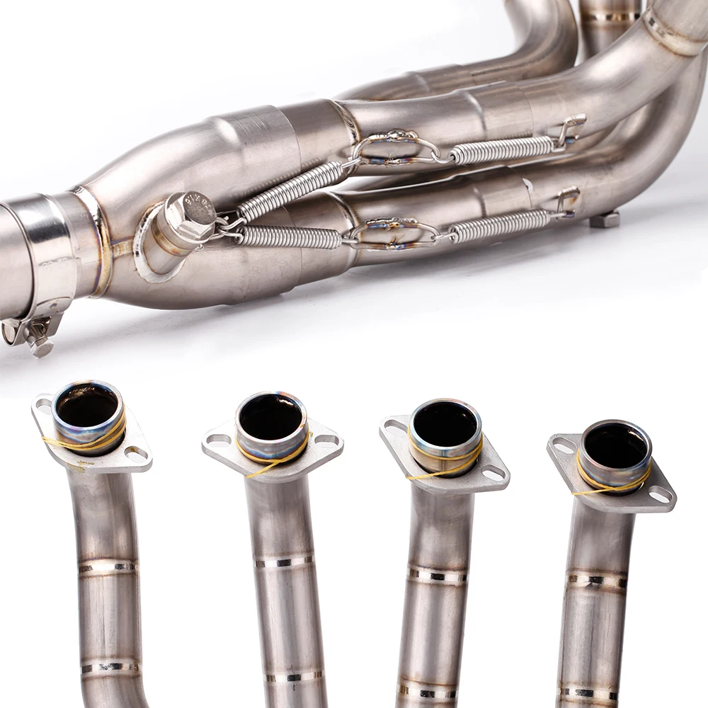 For Kawasaki Z1000 Exhaust Pipe 4 in 1 Headers Collector Single Outlet 2010 ~ 2021 Z1000 Ninja 1000 Downpipe