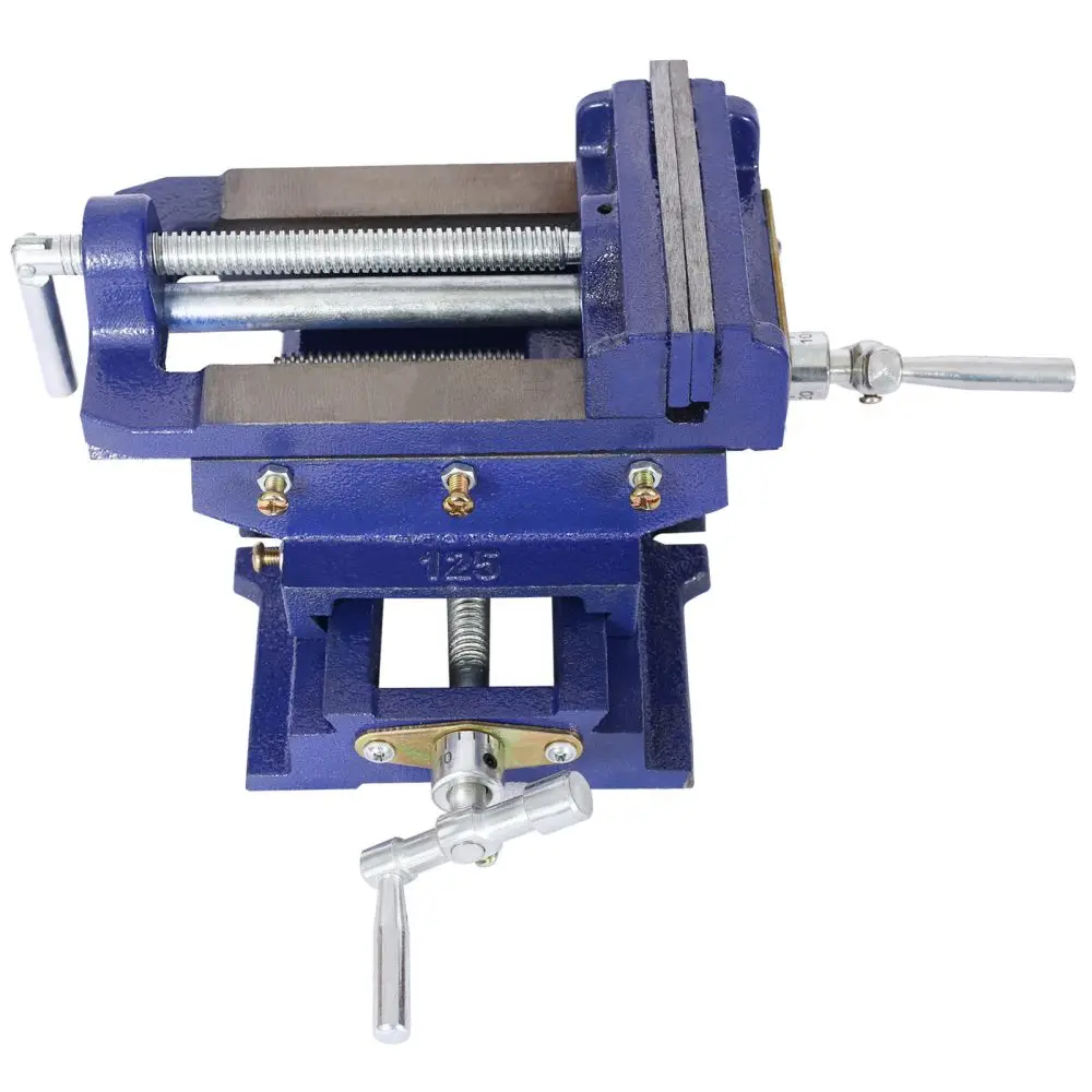 Dreamzon Cross slide vise, Drill Press Vise 5inch,drill press metal milling 2 way X-Y ,benchtop wood working clamp machine