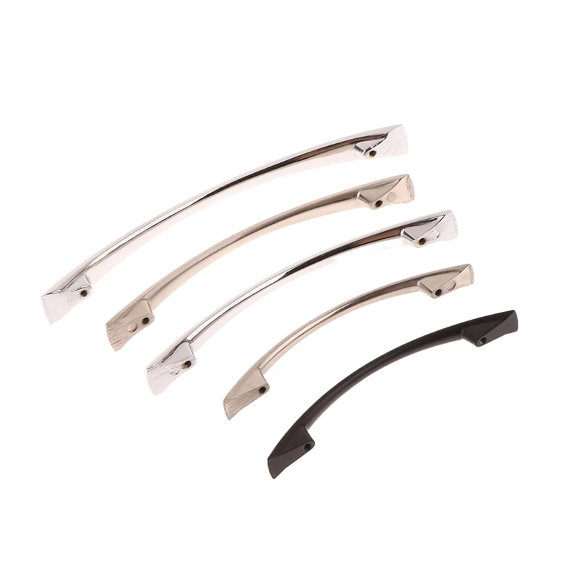 سحب خزانة المطبخ - مجموعة أثاث بمقبض منحني، مقابض أدراج صلبة 96/128/160 مم #6