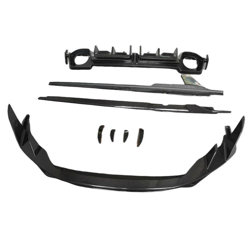 

High quality CAP style carbon fiber body kit for Audi R8 genuine carbon fiber front lip and rear diffuser side skirts