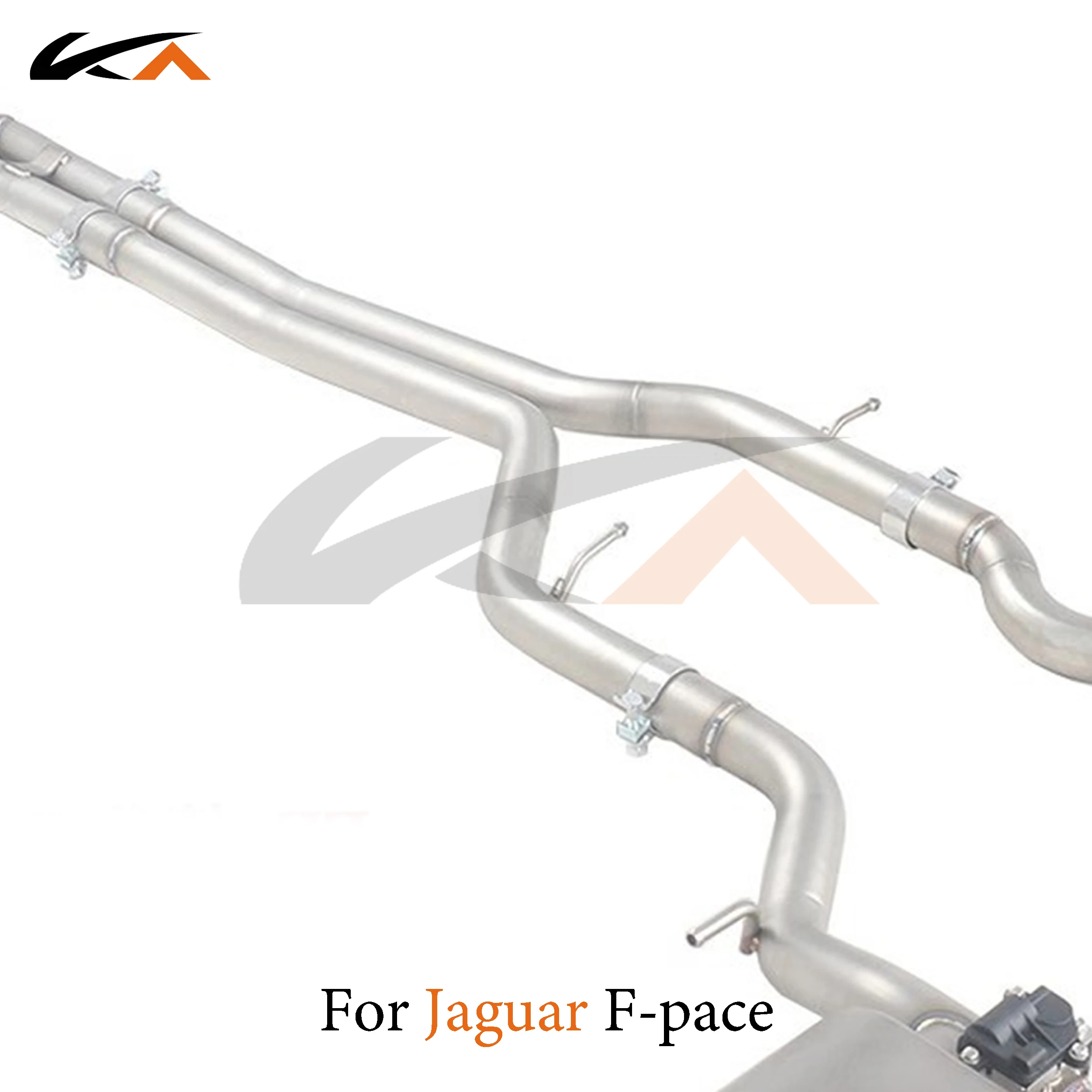 KA Tuning exhaust system stainless catback for Jaguar F-pace 2.0T rear section performance muffler valve