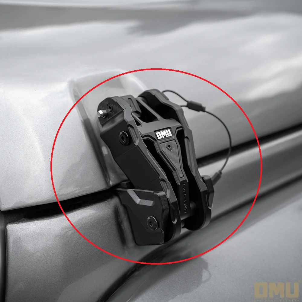 غطاء محرك السيارة مزلاج غطاء قفل سبائك الألومنيوم والمغنيسيوم باستخدام الحاسب الآلي لسيارة جيب رانجلر JK 2007-2017 O105 NTRIX #5