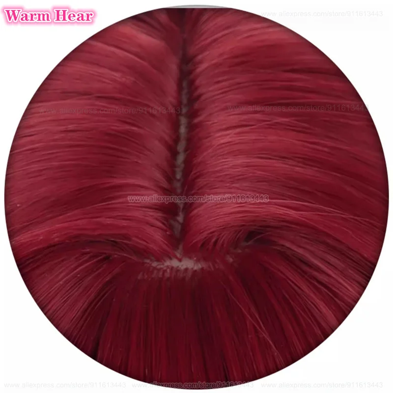 Wig Cosplay Anime Arima Kana 34cm Wig merah sorot Wig merah muda dan topi Wig wanita sintetis tahan panas + topi Wig Gratis