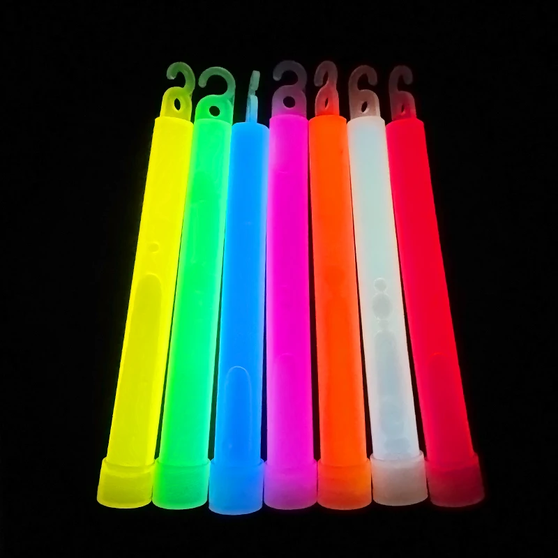 5/10 Stück Leuchtstäbe mit Haken, 15,2 cm, Fluoreszenz-Lichtstab für Wandern, Camping, Outdoor-Zubehör, im Dunkeln leuchtende Party-Dekoration – Detail 8