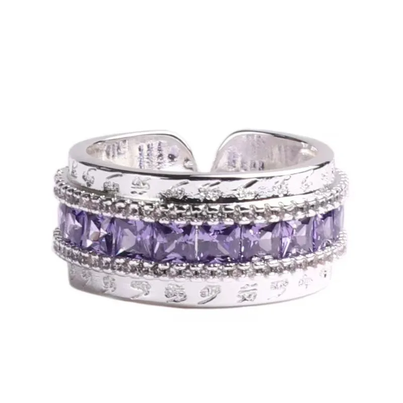

Luxury Wide Rings for Women Full Brilliant Cubic Zirconia Exquisite Superb Party Jewelry Trendy Chic Accessories