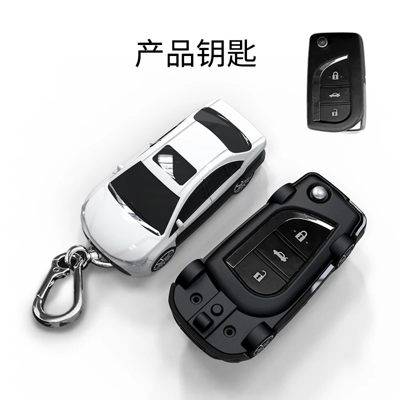 Car Styling for Toyota Hilux Yaris RAV4 Corolla Avensis Aygo 2 3 Button Flip Folding Car Key Case Cover Fob Keychain Accessories