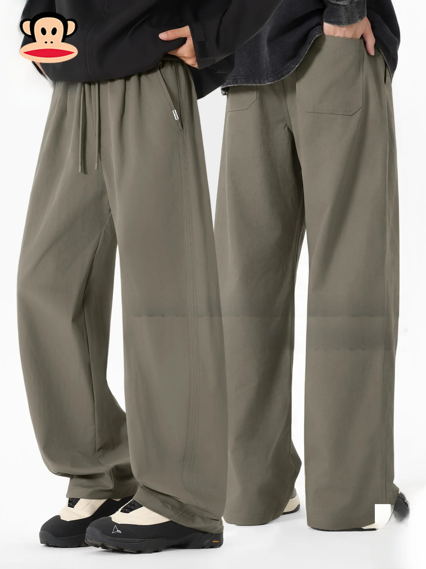 

Men's Casual Pants Military een Outdoor Straight Leg Sports Trousers Spring Season Versatile Comfortable Fit