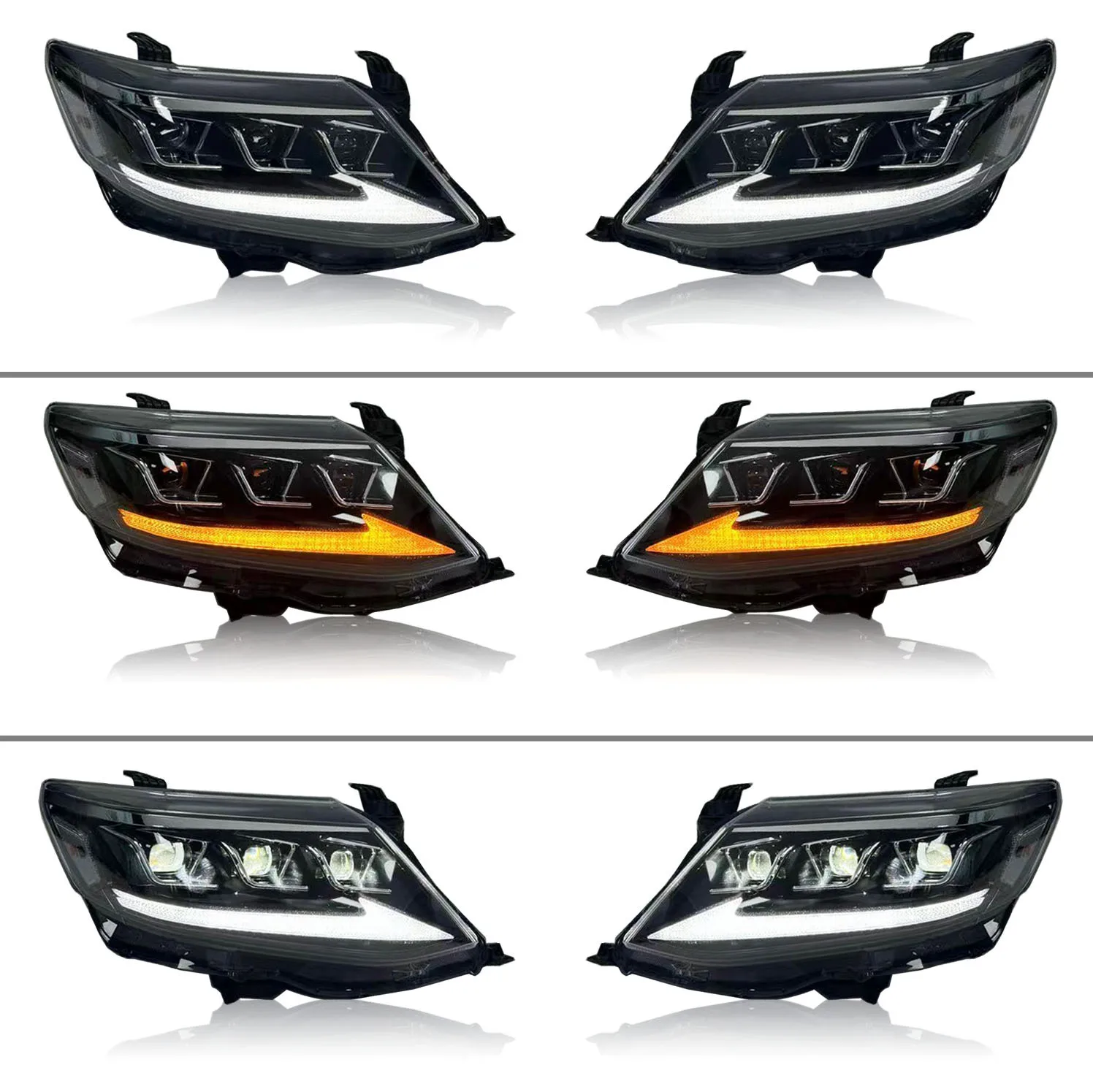 Maictop LED Head Lamp DRL System for Toyota Fortuner 2012-2015 Automotive Accessories LED Projector Car Lights Enhanced Visibili