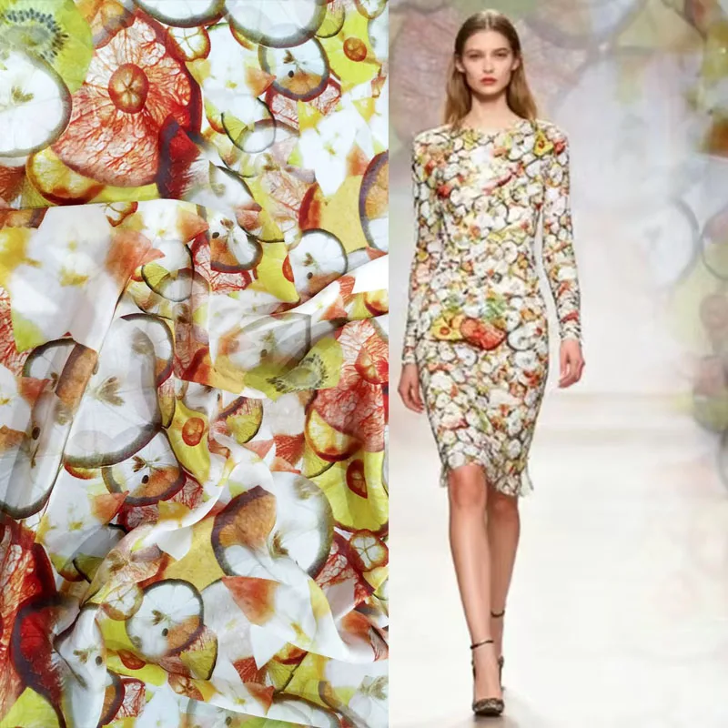 

Настоящие 100% тутовые шелковые креповые ткани для шитья, классическая рубашка 16мм, желтый лимонный принт, японская атласная ткань, ткань для детей шелк ткань все для шитья шелковый платок китайская одежда ткань набор