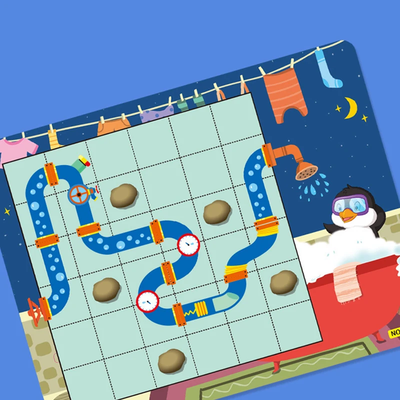 Labyrinth-Logik-Puzzlespielzeug für Kinder – Denkaufgabe-Spiel für Familienspielacht, Lernspielzeug