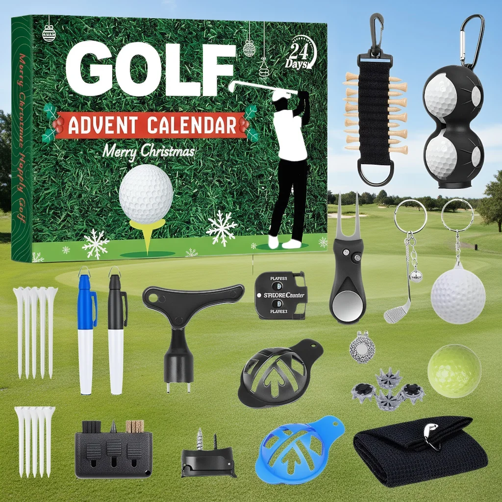 

Golf Advent Calendar for Men Christmas 24 Days Countdown Calendar Golf Accessories Surprise New Year Gift for Men Golf Lovers