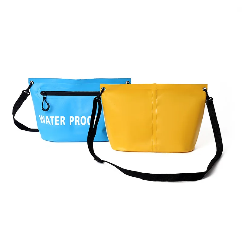 Waterproof Dry Bag Zipper Storage Single Shoulder Waterproof Swimming Bag Outdoor Travel Handbag Pack Wash Rafting Trekking Bags