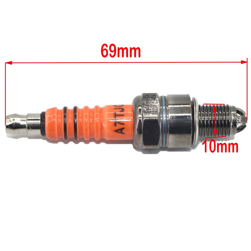 Spark Plug A7TJC For Motorcycle GY6 50cc 70cc 90cc 110cc 125cc ATV 50 125 150cc Moped Scooter Three-Electrode