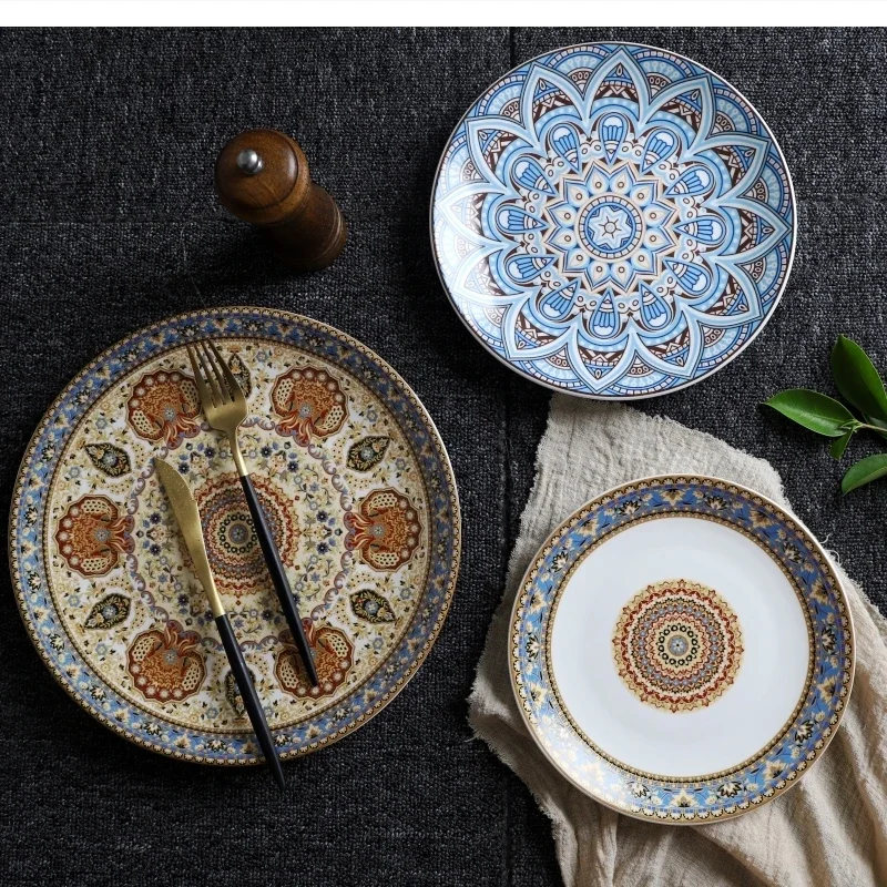 Painted Ceramic Steak 9 Inch Main Course Dessert Sushi 11 Food