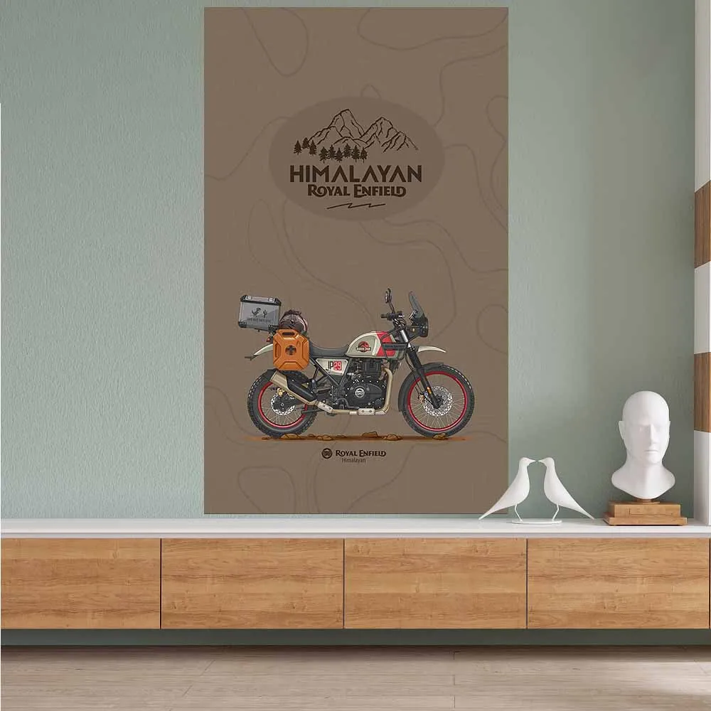 FLAGap 3x5ft Handsome Art Motorcycle Poster Series 2 Polyester Digitally Printed for Garage Wall Art Door Exterior Decoration