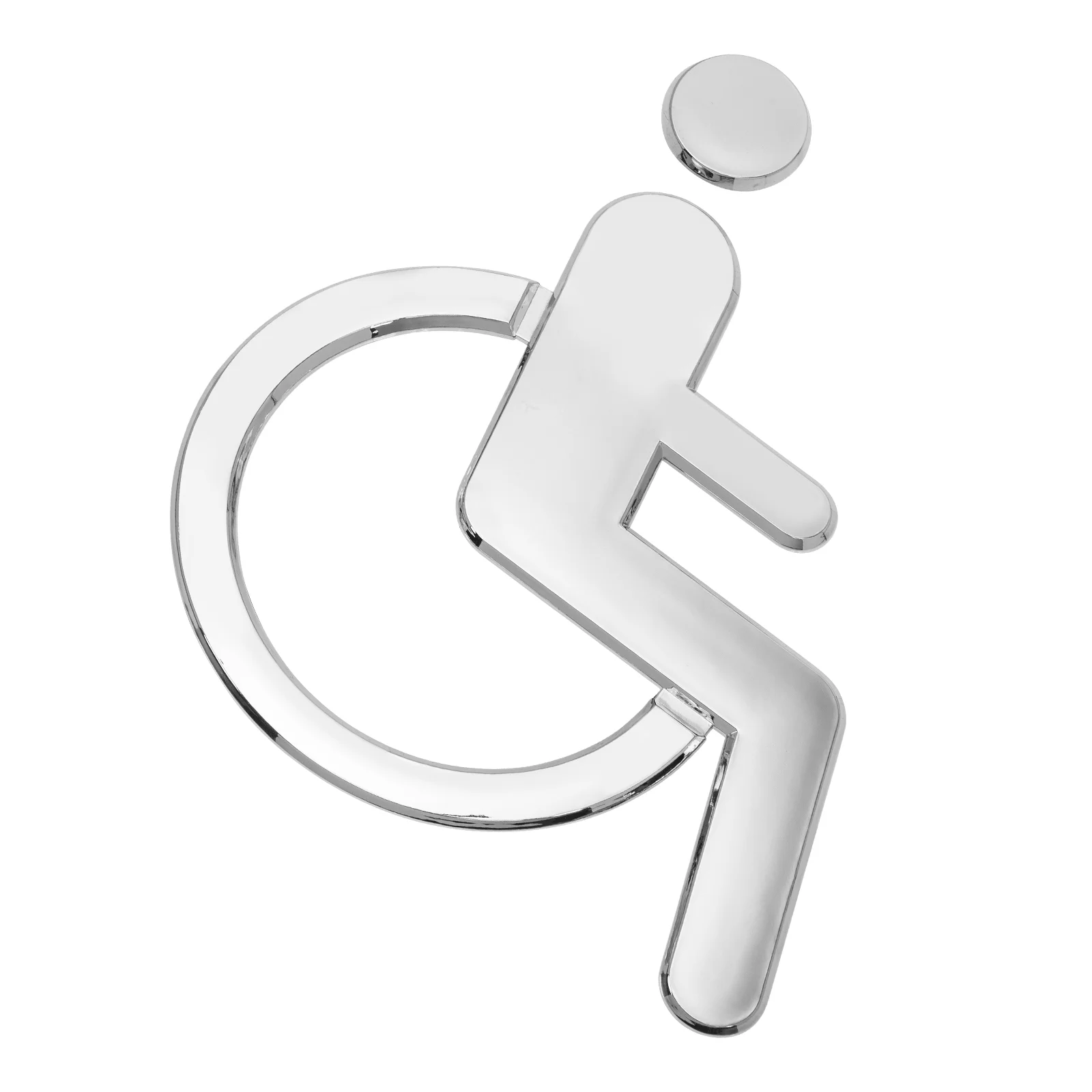 Disabled Sign Wheelchair Restroom Simple ABS for Toilet Lavatory Washroom Plate