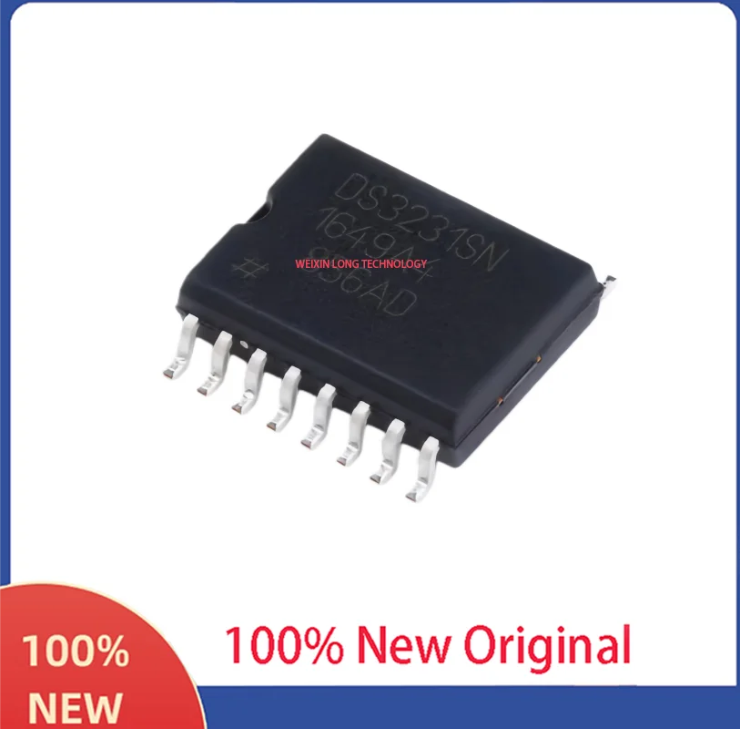 DS3231SN Real-Time Clock Chip with TCXO, I2C, 2-Wire Serial Port, SOP-16