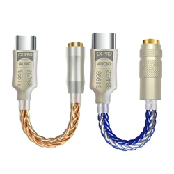 T8WC USB C DAC 32bit 384KHz USB C to 3.5mm Decoders Adapter with CX31993 Chip USB C Headphone Adapter 3.5mm DAC Adapter