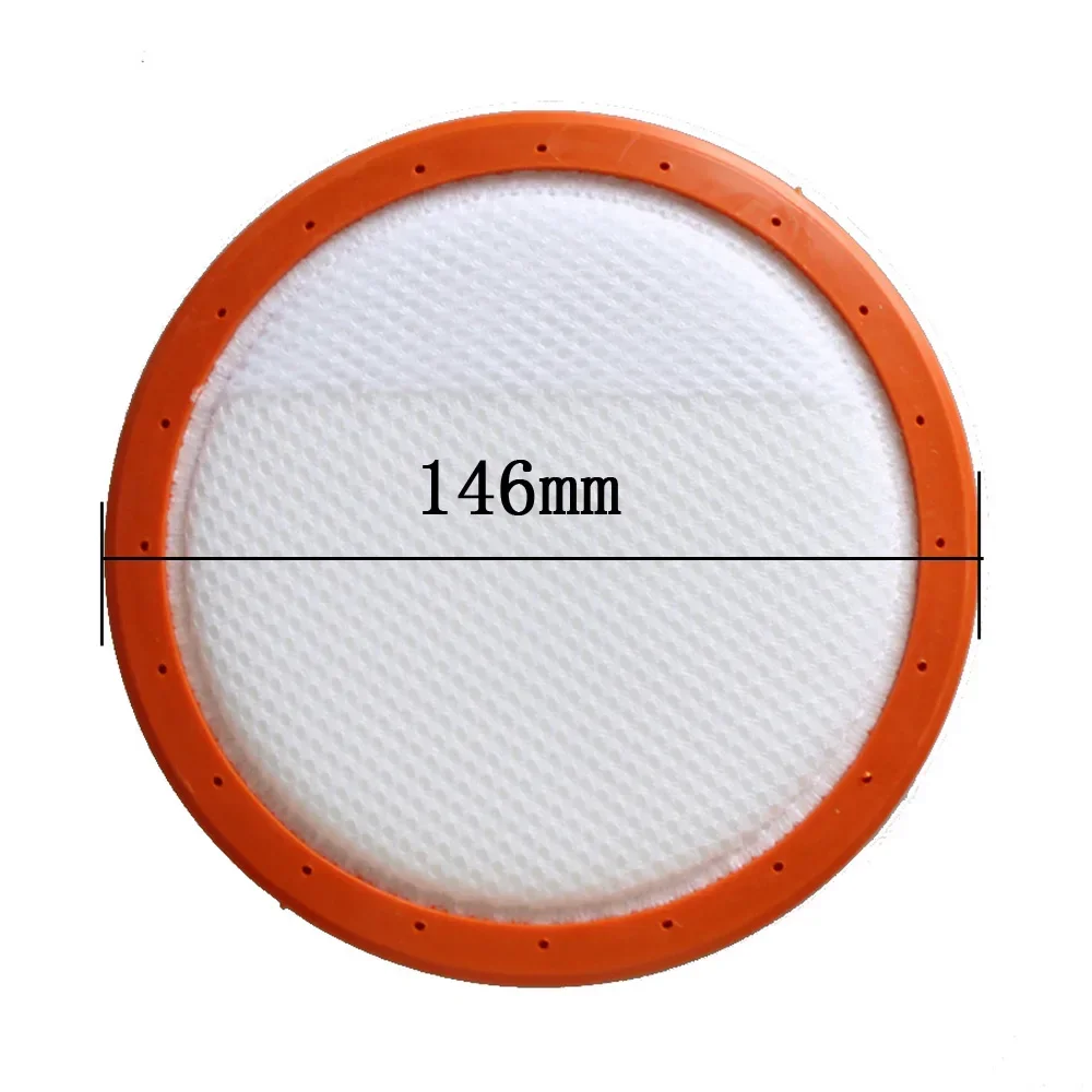 146mm/130mm Washable Vacuum Cleaner Round HV Filter Cotton Elements HEPA for Midea C3-L148B C3-L143B VC14A1-VC