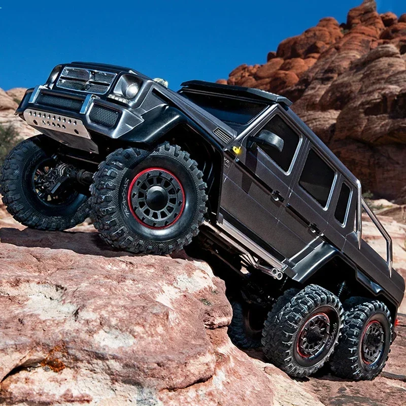 TRAXXAS TRX6 G63 1/10 RC Model samochodu Big G 6x6 z napędem na sześć kół elektryczny pilot do wspinaczki terenowej Model 88096-4 zabawki dla