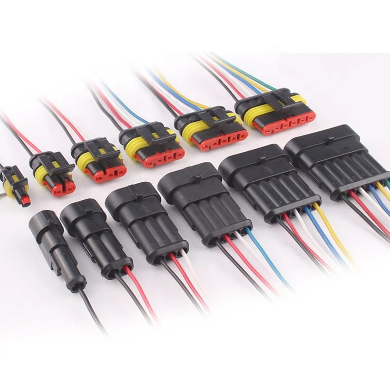 

Car Waterproof Male Female 1.5 Tyco Amp 1 2 3 4 5 6 Pin Wire Auto Automotive Electrical Connector Auto Wire Harness
