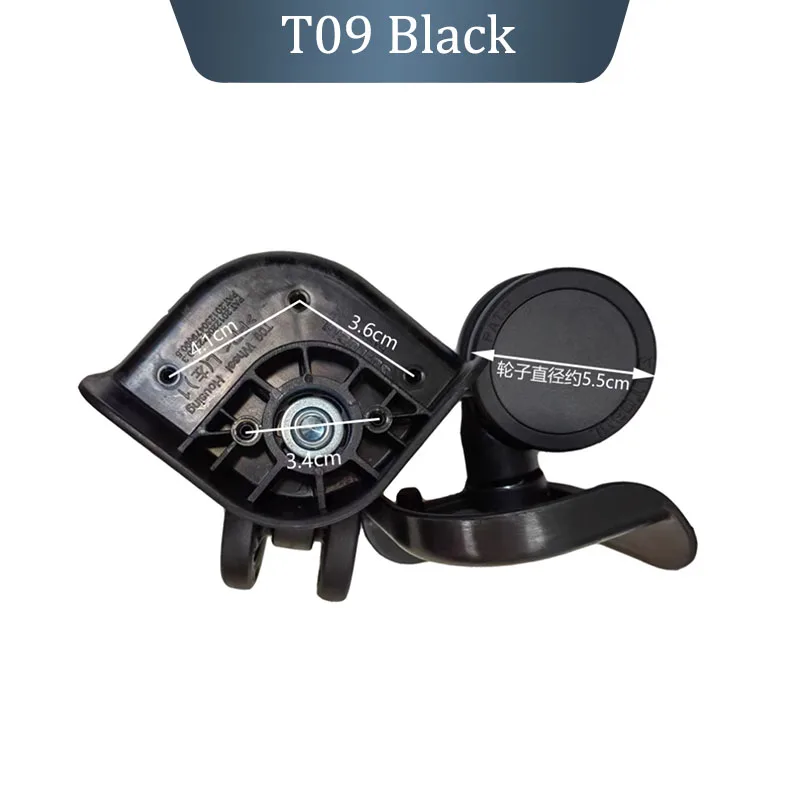 2/4 عجلات عجلات عالمية ل SJTOBOL T09 عجلات دوارة ملحقات الأمتعة استبدال أجزاء عربة لحقيبة السفر #2