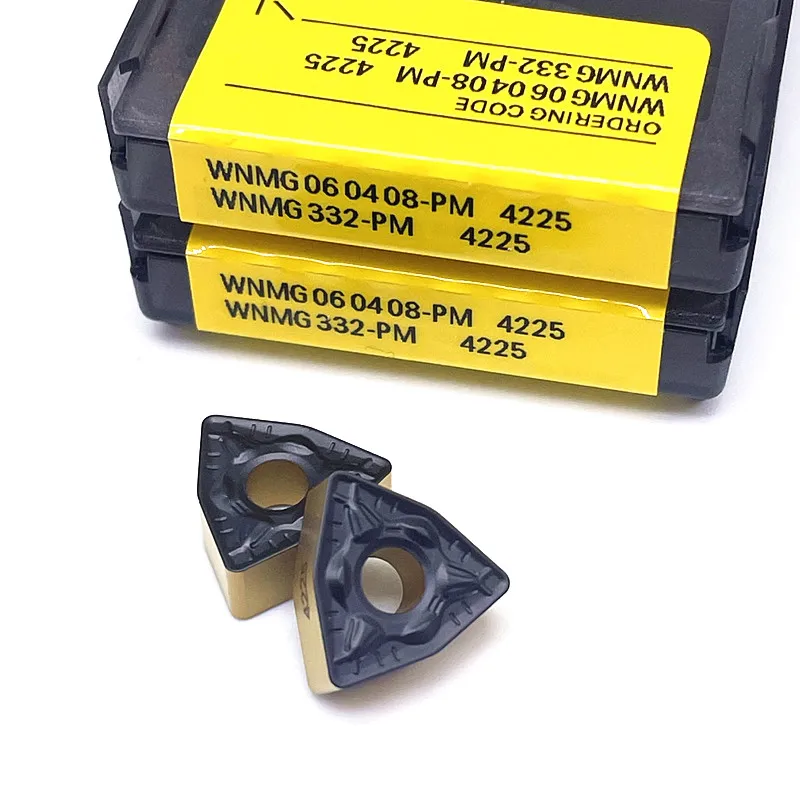 Chất Lượng Cao WNMG080404 PM 4225 WNMG080408 PM 4225 Carbide Mặt Xay Miếng Dụng Cụ Cắt Lưỡi Dao Chi Phí Cao Hiệu Suất