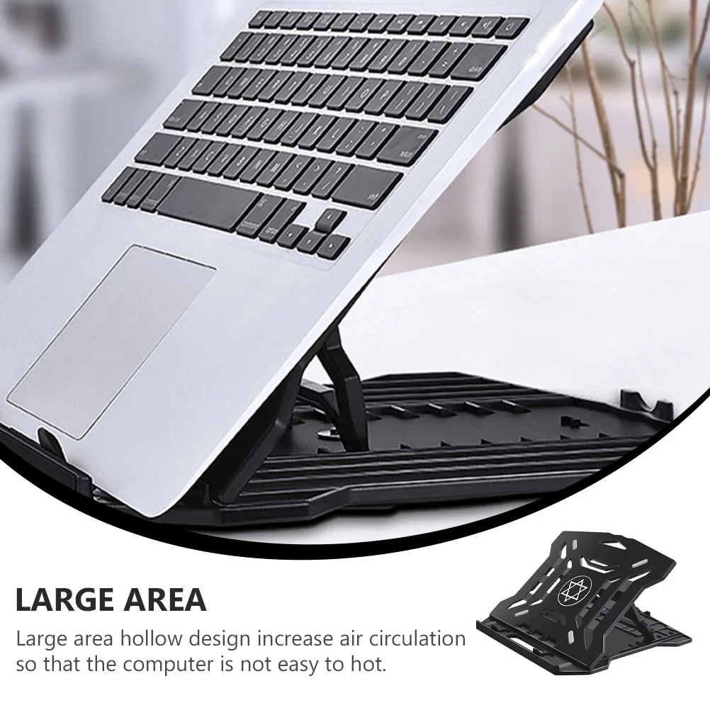 

1Pcs Adjustable Foldable Computer Stand Portable Laptop Holder with Enhanced Airflow