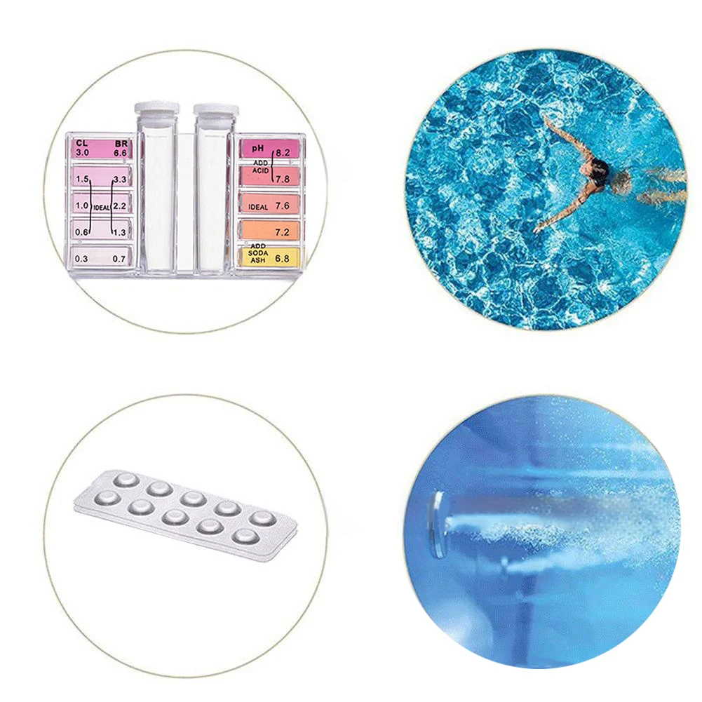 Pool Water Quality Ph Level Meter Convenient Storage Multifunctional Design Optimal Water Quality PH Levels Test